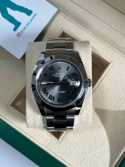 Rolex Datejust 41mm Wimbledon Dial   Year: 2023