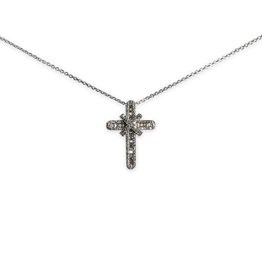 Baguette Cross Necklace