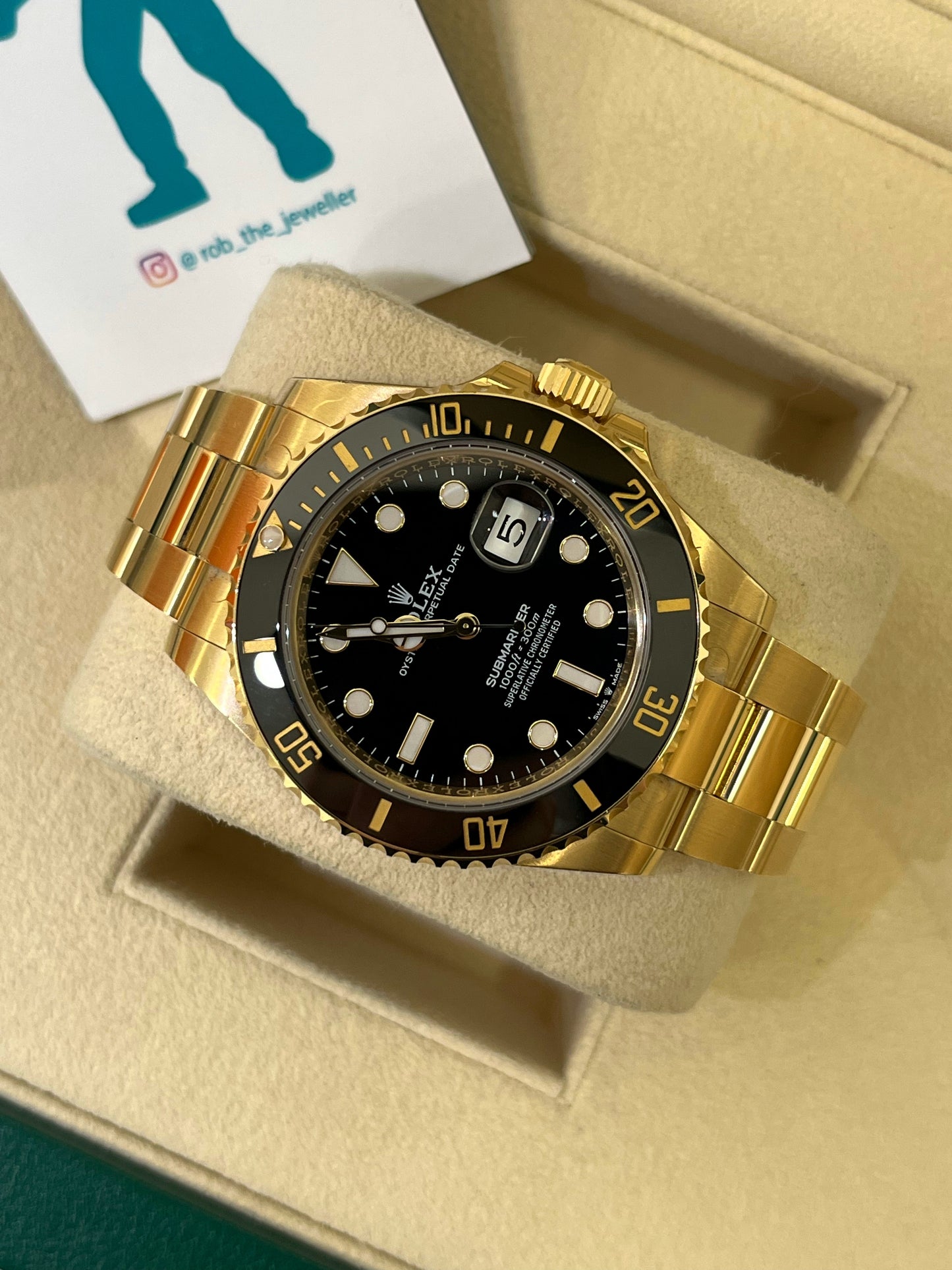 Rolex Submariner Yellow Gold Year: 2023