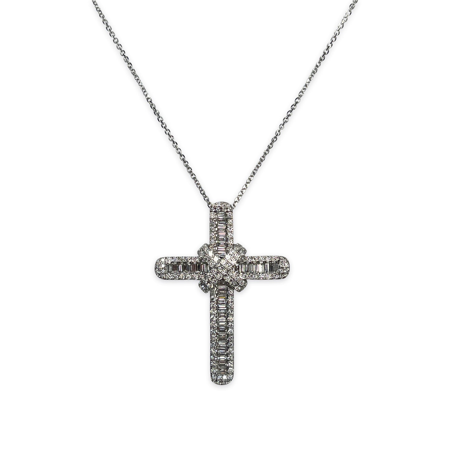 Baguette Cross Necklace