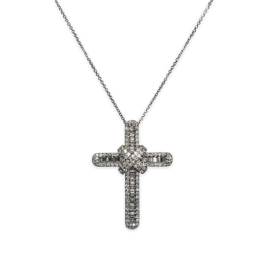 Baguette Cross Necklace